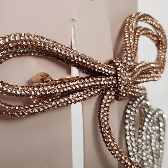 Anthropologie Sparkly Rhinestone Embellished Bow Hair Clips & Headband - New - Picture 8 of 8